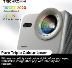 Hisense 4K Laser Projector M2TUK Pro, up to 200''Size, Triple Laser, Dolby Vision, HDR10, IMAX Enhanced, DTS Virtual:X, Dolby Audio and VIDAA OS, and Netflix, Youtube, Disney+