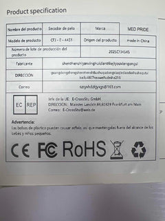 Hair Dryer Professional Lonic Hairdryer with 3 Speed 3 Heatsetting, Cool Shot Button, 1 Concentrator for Women Man Quickly Dry Hair Gray