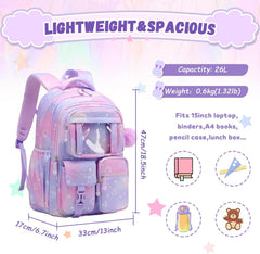 Kids Backpack for Girls School Book Bag for Elementary Primary