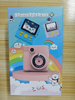 Kids Camera Instant Print,1080P Digital Instant Camera for Kids, 32GB Card, 3 Rolls Print Paper, Birthday Gifts Childrens Selfie Toys for Boys Girls Age 3-12,Pink