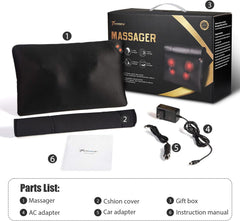 Ultimate Shiatsu Back Massager with Heat - Deep Tissue Relief for Neck, Shoulders, and More - Perfect Relaxation Gift for Everyone!