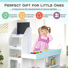 Kids Supermarket Shopping Set with Shopping Cart and Cash Register