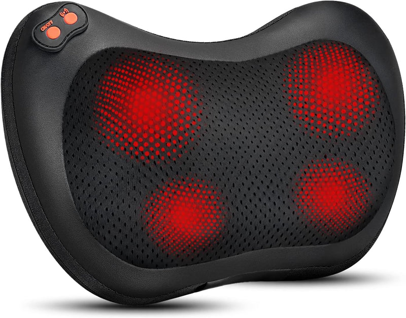 Ultimate Shiatsu Back Neck Massager Pillow with Heat - Deep Tissue Relief for Home & Car
