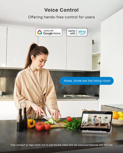 TC70 Pan/Tilt Indoor Camera House Security Camera, Dog Camera, No Monthly Fee, AI Detection, Wifi Camera, Baby Camera Monitor, 1080P Full HD, 360° View, Night Vision, Works with Alexa & Google