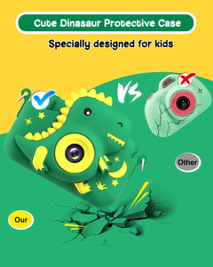 Kids Camera 2.0” Screen Dual Lens Cameras, 20MP & 1080P Video Camcorder, Kids Digital Camera with 32GB Card, Childrens Camera Boys Gifts for Girls Toys Age 3-12