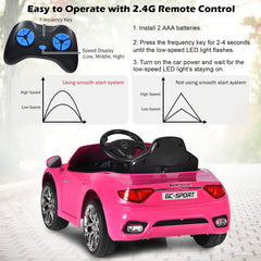12V Electric Kids Ride on Car for 3+ Years Old Boys Girls