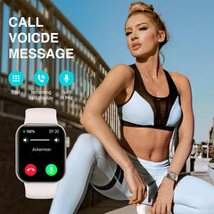Smart Watch for Women Men Answer/Make Call, 1.85" Touchscreen Fitness Tracker with Heart Rate Blood Pressure Sleep Monitor, 140+ Sport Modes Smartwatch, IP68 Waterproof Fitness Watch for Android Ios