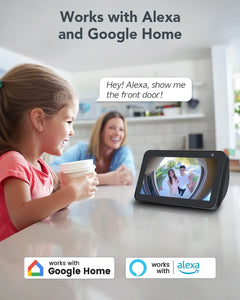 Video Doorbell Camera Wireless, 2K HD Smart Door Bell Camera Head-To-Toe View, Battery Operated, PIR Motion Detection, Night Vision, 2-Way Audio, SD Card & Cloud Storage, Works with Alexa