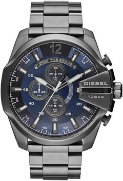 Mega Chief Watch for Men, Chronograph Movement with Stainless Steel Strap