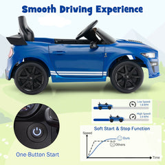 12V Kids Ride on Car Electric Licensed Ford Mustang Shelby GT500 for Kids Aged 3-8