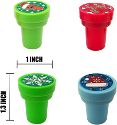 Christmas Stamps for Kids, 30Pcs Assorted Xmas Self-Inking Stampers for Kids Christmas Party Bag Fillers