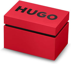 HUGO Analogue Multifunction Quartz Watch for Men #LEAP Collection with Black Stainless Steel Bracelet - 1530175