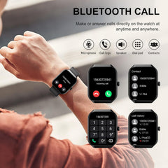 Revolutionary Smart Watch for Men & Women - 2026 Fitness Tracker with HD Touch Screen, Heart Rate Monitor, 113+ Sport Modes & IP68 Waterproof - Perfect for Android/iOS!