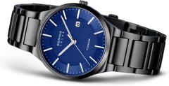 Herren Solar Uhr | Armbanduhr 39 Mm Titangehäuse Und Zifferblatt | Titanband Mit Titanelementen | 10 ATM | 15239