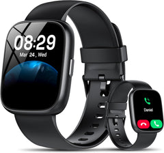 Revolutionary Smart Watch with Alexa, 1.83" HD Display, Bluetooth Calling, Heart Rate & Sleep Monitor, 110+ Sports Modes, IP68 Waterproof Fitness Tracker for Android & iOS