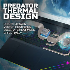 Predator Helios 18 AI, Intel Core Ultra 9, 64GB RAM, 1TB SSD NVIDIA Geforce RTX 5090, 18 Inch Gaming Laptop, NH.QVWEK.005