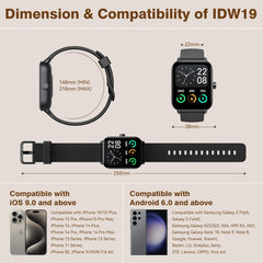 Smart Watch for Men Answer/Make Call & Alexa Built-In, 1.8" Fitness Watch Women with 100+ Sport Modes & IP68 Waterproof, Fitness Tracker with Heart Rate Sleep Monitor, Step Counter for Ios Android