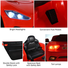 12V Electric Kids Ride on Car for 3+ Years Old Boys Girls