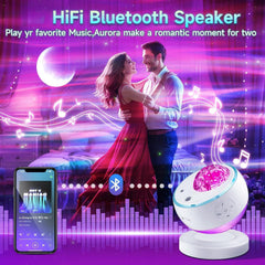Galaxy Projector - Stunning Star & Moon Light Show with 16 Colors, Bluetooth & Remote Control, Perfect Christmas Gift for Kids & Adults
