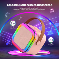 Karaoke Machine 2 Microphones, Birthday Gifts for Girls Toys Age 3-15 Year Old Girls Gifts Kids Microphone Toys for 3-12 Year Old Girls Birthday Early Teenage Girls Gifts