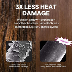 Hair Dryer Brush, 5-In-1 Hot Air Brush Set AIR SCULPT, Multi Hair Styler with Diffuser for Drying and Styling Volumizing Curling Sleeking in One Step, Ceramic Coating, 3 Temperatures, UK Plug