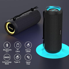 30W Waterproof Bluetooth Speaker - Portable HD Stereo Sound with Dual Pairing & Bluetooth 5.0 for Outdoor Adventures