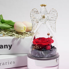 Eternal Rose Gift - Preserved Real Rose in Glass for Women, Perfect Birthday, Anniversary, and Valentine's Day Gift for Mum, Girlfriend, or Wife