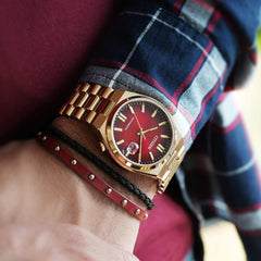 Herren Automatisch Analog Armbanduhr Tsuyosa