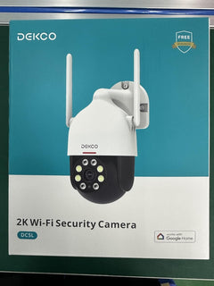 2K Security Camera Outdoor with Motion Tracking, Pan-Tilt 360° View, CCTV Camera, Sound-Lights Alarm, Home Wifi Camera, Color Night Vision (1-Pack)