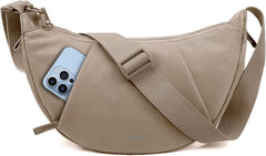 Crossbody Bag for Women Anti-Theft Crescent Shoulder Bag Purse Hobo Bag | Anti-Theft,Waterproof,Hidden Pocket,2 Main Compartments