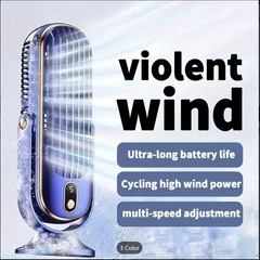 Conditioner And Cooler - Dual Motor 5-Speed 720 Degree Surround Cooling Blower | Ultra Quiet USB Desktop Fan for Home Office Bedroom Travel Camping RV Outdoor