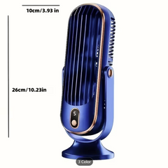 Conditioner And Cooler - Dual Motor 5-Speed 720 Degree Surround Cooling Blower | Ultra Quiet USB Desktop Fan for Home Office Bedroom Travel Camping RV Outdoor