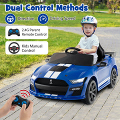 12V Kids Ride on Car Electric Licensed Ford Mustang Shelby GT500 for Kids Aged 3-8