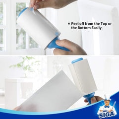 Extra Sticky Lint Roller Pet Hair Remover with Easy Tear Sheets, 450 Sheets in Total, 5-Pack, Blue