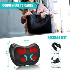 Ultimate Shiatsu Back Neck Massager Pillow with Heat - Deep Tissue Relief for Home & Car