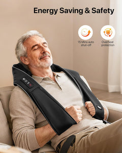 Neck and Shoulder Massager with Heat - Ultimate Pain Relief for Home, Office, and Car - Perfect Christmas and Birthday Gift for Everyone!