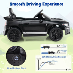 12V Kids Ride on Car Electric Licensed Ford Mustang Shelby GT500 for Kids Aged 3-8