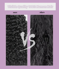 Human Hair Wig with Fringe - 14 Inch Kinky Curly Machine Made Wig with Bangs, Re-Stylable Dyeable Breathable Glueless Real Hair Wigs for Black Women.