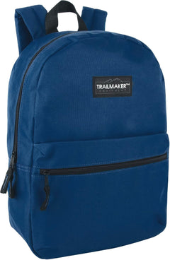 Classic Vintage Backpack for Adults and Kids with Adjustable Padded Shoulder Straps | School Bookbags for Girls, Boys (Navy)