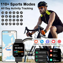 2026 AI Smart Watch for Men & Women - ChatGPT Assistant, 1.91" HD Display, 115+ Sports Modes, Bluetooth 5.4 Calling, 200+ Watch Faces, IP68 Waterproof, Compatible with Android & iOS