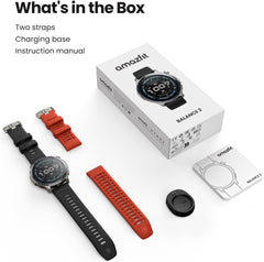 Balance 2 Smart Watch for Men - 47mm AMOLED Display, GPS, 21-Day Battery, 170+ Sport Modes, Heart Rate & Sleep Tracking