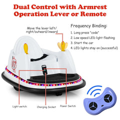 Kids Ride-On Bumper Car with Colorful Flashing Lights and Music