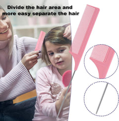 Hair Brush with 200Ml Hair Spray Bottle, Detangle Hair Brush for Black Natural Hair, Afro American Type 3A-4C, 3 Pcs Slick Brush Set (Pink)