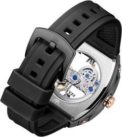 Watch for Men Automatic Mechanical Luxury Dress Tourbillon Stainless Steel Waterproof Wrist Watches Date