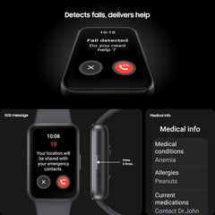 Galaxy Fit3 Smart Watch - Advanced Fitness Tracker & Health Monitor with 3-Year Extended Warranty (UK Version) - Sleek Black Design