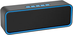 Ultimate Portable Bluetooth 5.0 Speaker - 3D Stereo HiFi Bass, 12-Hour Playtime, 1500mAh Battery (Blue)