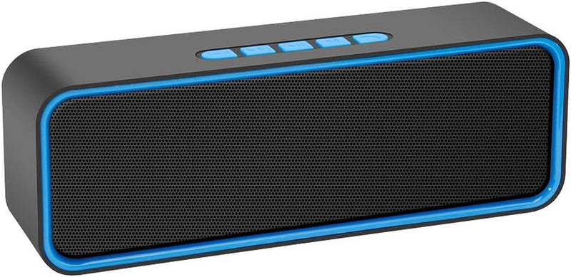 Ultimate Portable Bluetooth 5.0 Speaker - 3D Stereo HiFi Bass, 12-Hour Playtime, 1500mAh Battery (Blue)