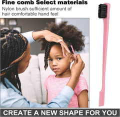 Hair Brush with 200Ml Hair Spray Bottle, Detangle Hair Brush for Black Natural Hair, Afro American Type 3A-4C, 3 Pcs Slick Brush Set (Pink)
