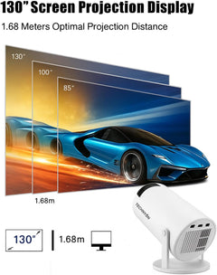 HY300 PRO+ 2025 | 1080P Full HD Wifi Projector with Android 11.0 – 12000 Lumens Portable Home Theater & Outdoor Movie Projector | Screen Mirroring for Ios/Android | Gaming & HDMI Compatible