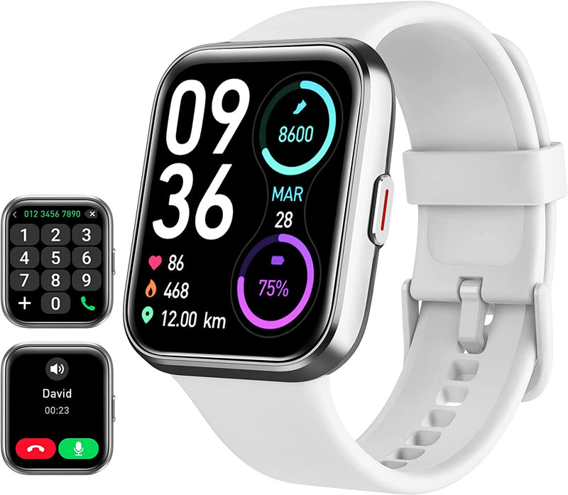 All-in-One Smart Watch for Men & Women - HD Fitness Tracker with Alexa, Heart Rate Monitor, 120 Sports Modes, Waterproof & Call Function for iPhone & Android